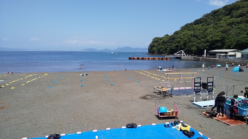 大瀬崎の海水浴シーズン開始